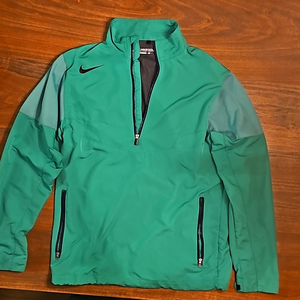Nike Golf Green Half Zip mens Small rain jacket